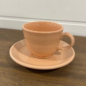 Fiestaware Apricot cup and saucer